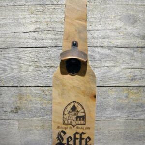 Leffe wandbord flesopener