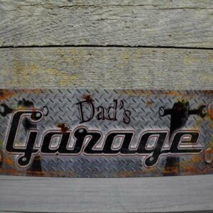 Dad's garage wandbordje