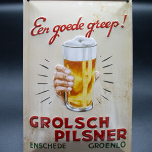 Grolsch Wandbord "Een goede Greep"