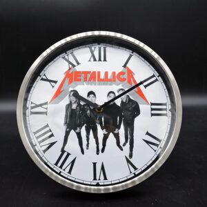 Metallica wandklok 30 cm