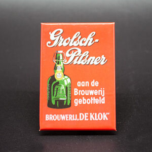 Grolsch magneetje pilsner De KLok